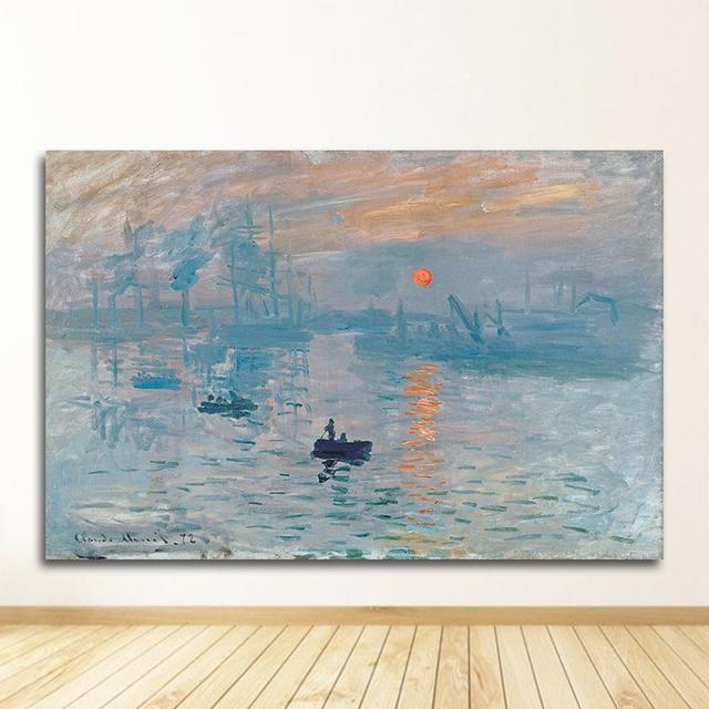 

Картины для гостиной, спальни, столовой, кафе, знаменитый Клод Моне, холст, живопись и принты, модное современное настенное искусство 21cm×30cm NoFrame