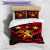Sport Club Football Crest Printed Pattern Duvet Cover Set – includes 1 duvet cover and 2 matching pillowcases Bedroom decor Christmas gifts