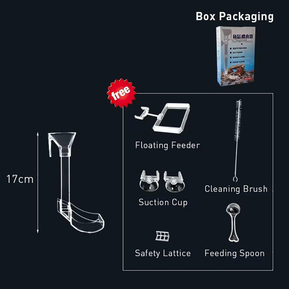 1Pcs Fish Shrimp Fish Tank Feeding Tube Transparent Fish Shrimp Feeder Durable Aquarium Feeder