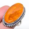 Natural Baltic Amber Gemstone 925 Sterling Silver Jewelry Ring Size 7 AR-17249