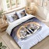 Bettwäsche-Set 1 Bettbezug 2 Kissenbezüge Newcastle United Fußball-Print Schlafzimmer Heimdekoration