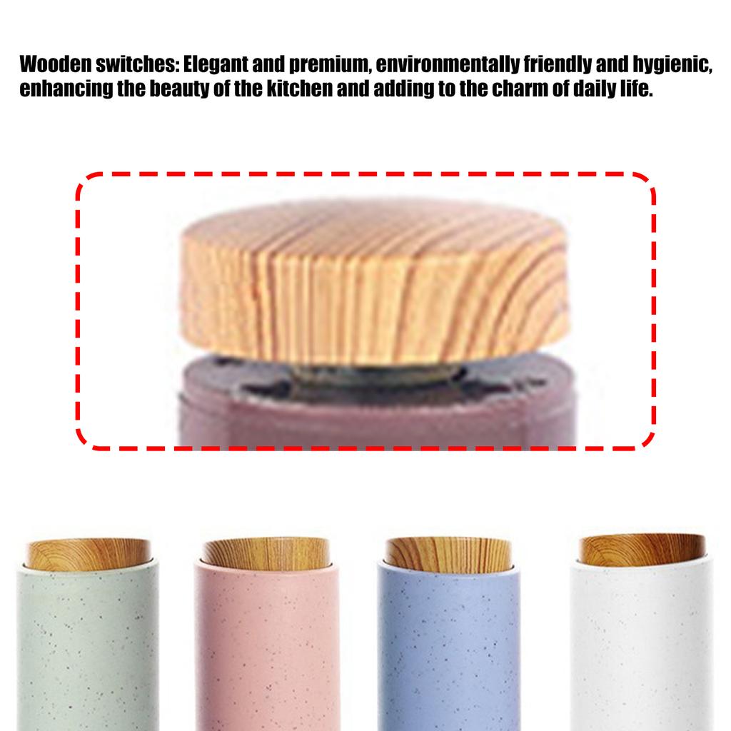 Ηλεκτρικός Μύλος Πιπεριού Αλατιού με Μπαταρία Ρυθμιζόμενη Αδρότητα Μύλος Αλατιού Μπαχαρικών Ζωηρά Χρώματα Εργαλείο Κουζίνας