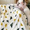 A-Class Double-Sided Printed Milk Velvet Blanket: Thickened Nap & Air Conditioning Sofa Cover