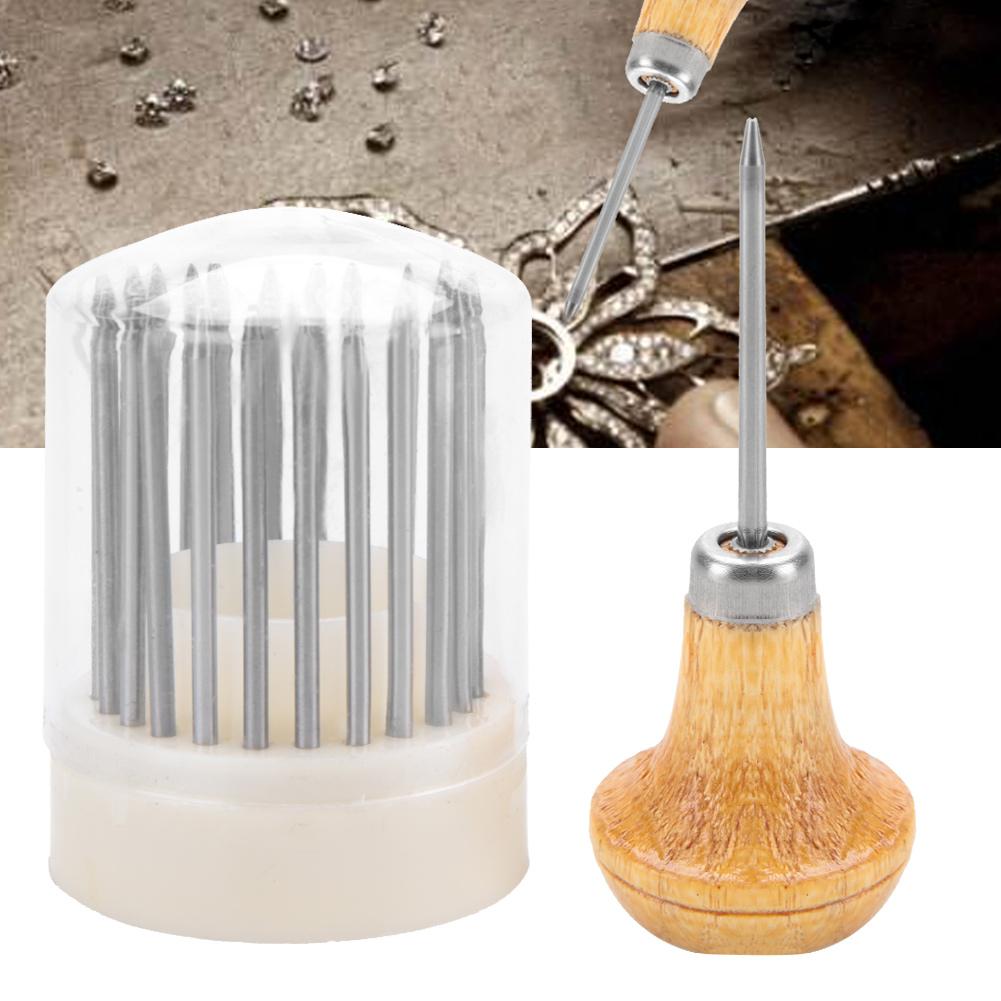Beading Grain Smykker Verktøy Diamond Stone Beards Setting Graver Tool