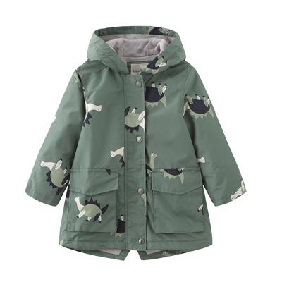 Meanbear Spring and Autumn Boys' and Girls' Medium Long Sleeve Hooded Submachine Jacket