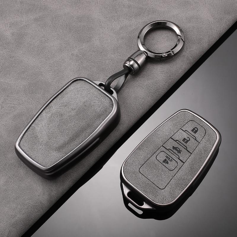 Styling Mouldings TPU Leather Car Key Case For Toyota Camry RAV4 Highlander Avalon C-HR Prius Corolla GT86 4button Accessories