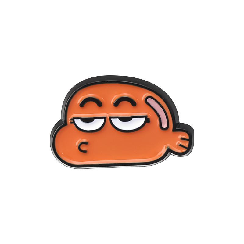 Character Alloy Cartoon Brooch In Vibrant Colors For Fashionable Winter Style 2024