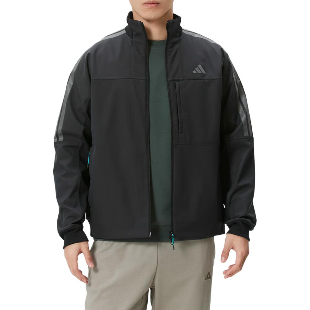 adidas Jackets Men's Black Stand Collar Moderate Other KR0932