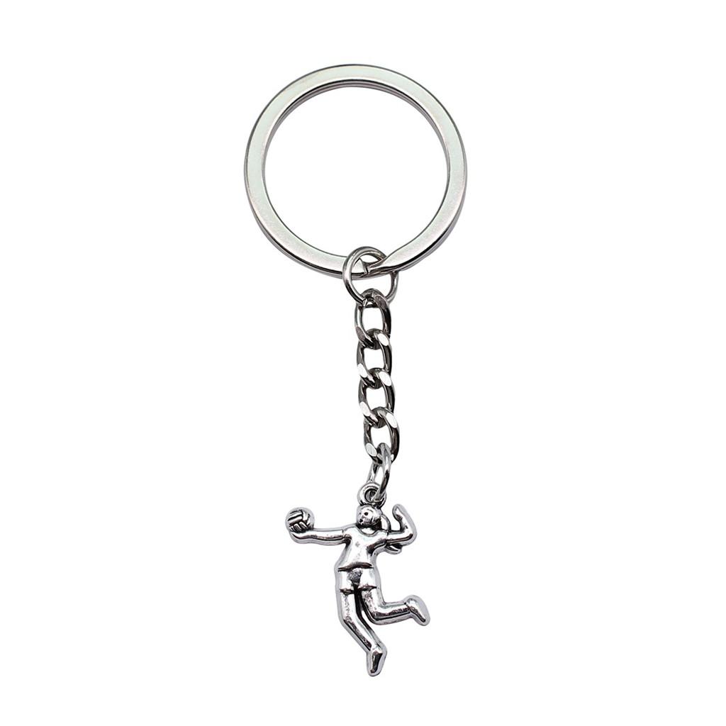 Metal Fittings Yoga Keychain Sport Theme Key Ring Souvenir 28mm