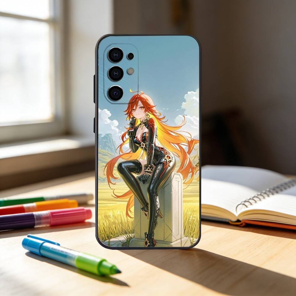 COOL Marveka Genshin Impact Phone Case For Samsung S25,S24,S21,S22,S23,S30,Ultra,S20,Plus,Fe,Note,10,9,5G Black Cover