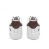 Nike Air Force 1 Slip Resistant Abrasion Resistant Low Top Skateboard Shoes Men's White Brown 315122-111(Team18-)