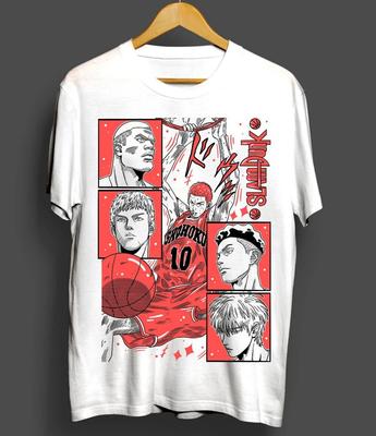 Tričko slamdunk, slamdunk anime, tričko hanamichi sakuragi, tričko shohoku, unisex tričko slam d