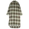 PENDLETON Ombre Check Long Sleeve Shirt Dress M Orange Women Used