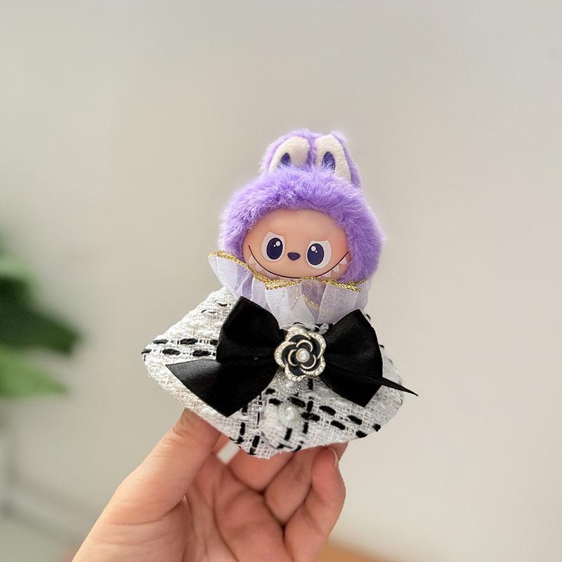 Mini Version 4.0 Vinyl Face Plush Blind Box Doll Clothes Christmas Set Small Nose Gaga Heart Bottom Password