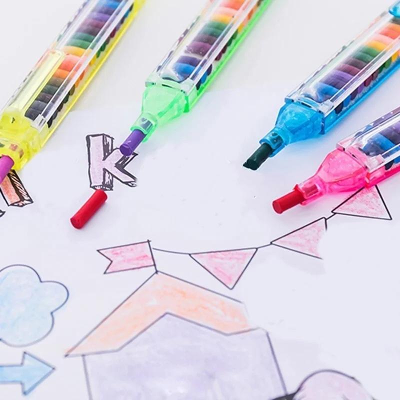 1 ks 20barevných dětských kreslicích per Kreativní papírnictví Pastelky Dětská zábavná vzdělávací barva Graffiti pero Profesionální barvy