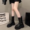 [Fanfna] Kurze Martin Stiefel 2025 Herbst Neu Vielseitig Retro Skinny Explosiv Dicksohlige Britische Stiefel