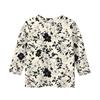 Children's 3/4 Sleeve Tops Casual Print T Shirt Round Neck Pullover Blouse