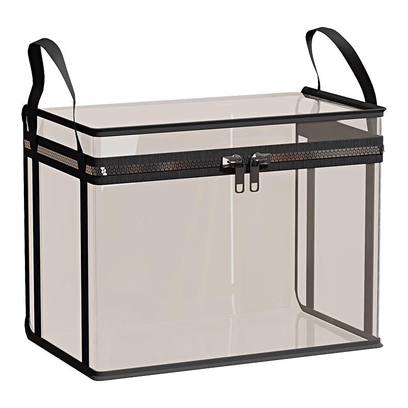 1/2pcs Storage Bag Dust-Proof Toy&Book Large Capacity PVC Multifunctional Storage Box Portable with Handle Foldable