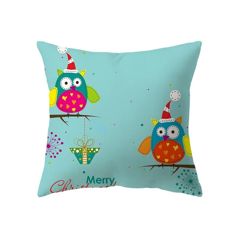 Christmas Themed Pillowcases Car Accessories Office Santa Claus Living Room Sofa Home Pillowcases