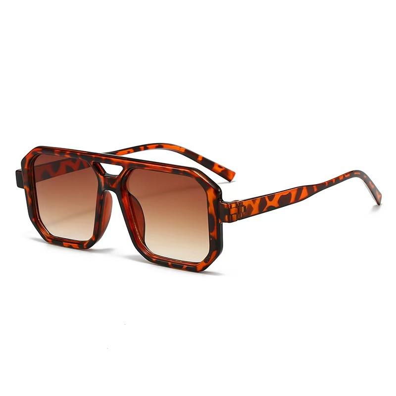 New Vintage Double Bridges Men Square Sunglasses Fashion Mne Ocean Lens Glasses Uv400 Eyewear Women Trending Glasses