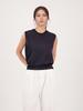 ACUD Linen Round Neck Sleeveless Knit _Ivory