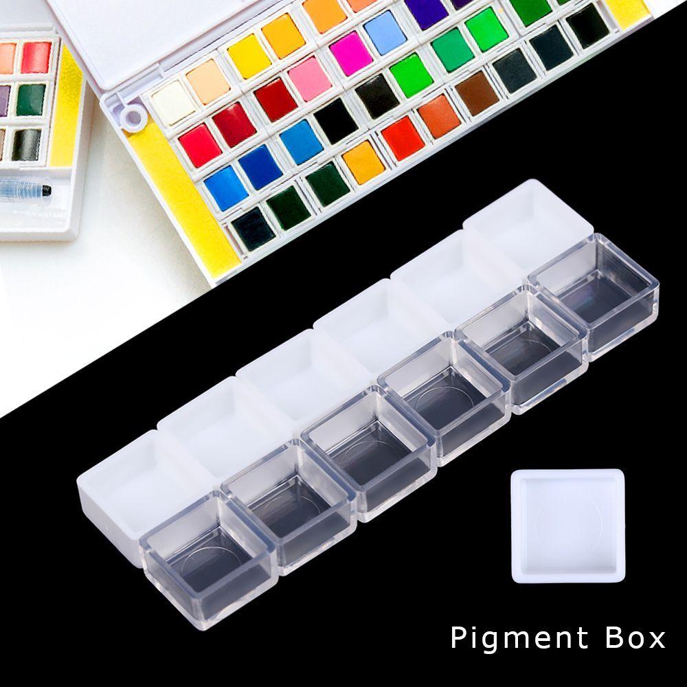 0.5/3.2ML Artists Empty Watercolor Paint Pans Painters Pigment Box Paint Case Art Palette Supplies