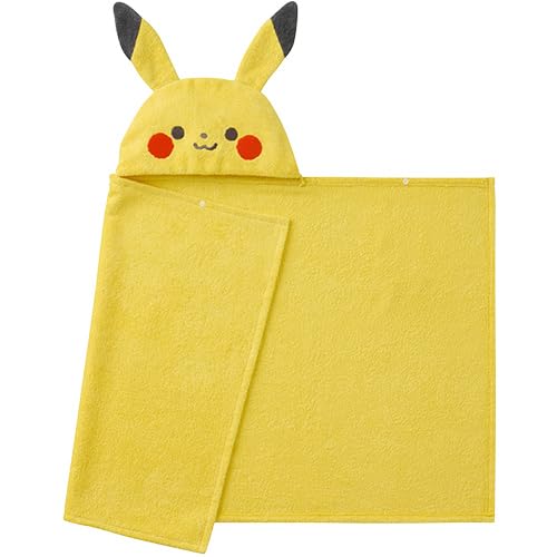 Monpoke Pikachu Hooded Bath Towel, Yellow, B896090