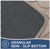 Cashmere-Feel Jacquard Anti-Slip Bathroom & Toilet Door Mat