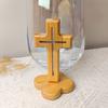 Holy Church Religious Ornament Statue Cross Wood Crucifix Standing Jesus Wall Wooden Religious Christian Table Decoration Gifts