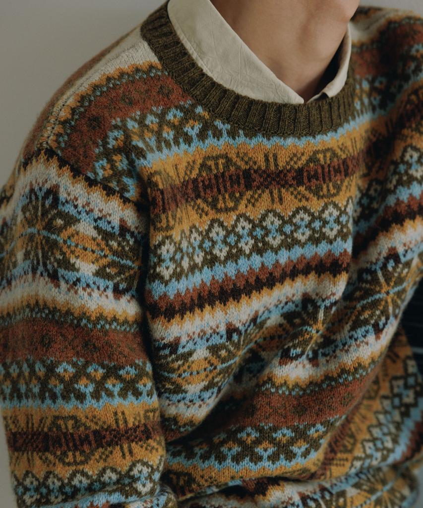 BLANKROOM All Over Fairisle Sweater_Morland