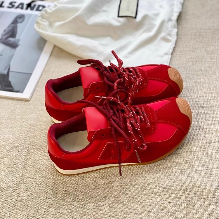 2025 Spring Soft-soled Lightweight Forrest Gump Shoes Women's New Fashion Flat-soled Sports and Leisure Shoes Versatile Retro German Training Shoes