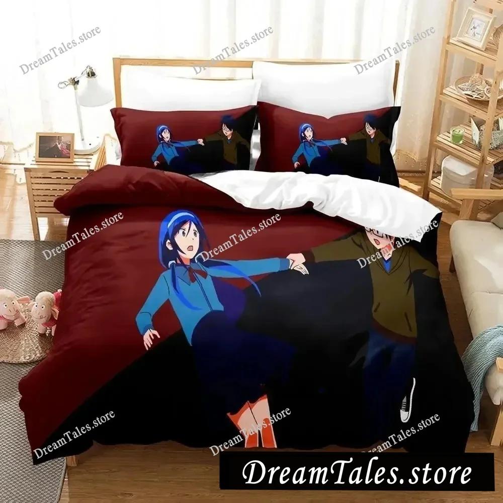 3D Printed Anime We Never Learn Bedding Set Duvet Cover Bedroom Comforter Single Twin King _Size Quilt Cover Home Textiles