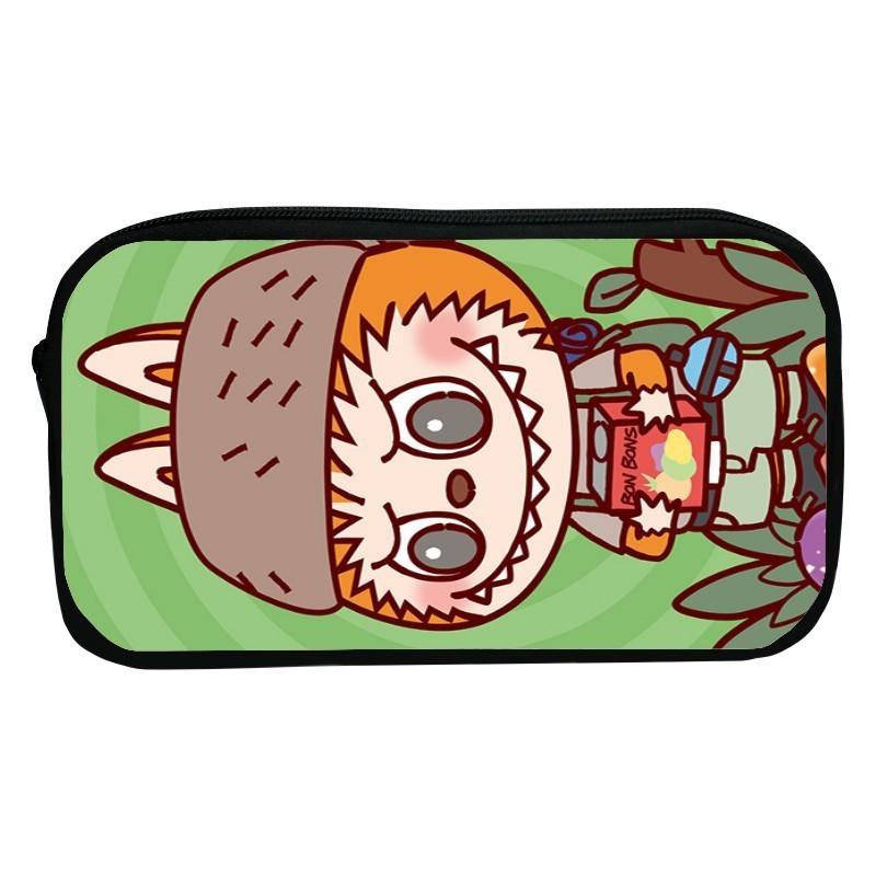 Sött tecknad kanin pennskrin för barn Hållbart polyester-pennfodral