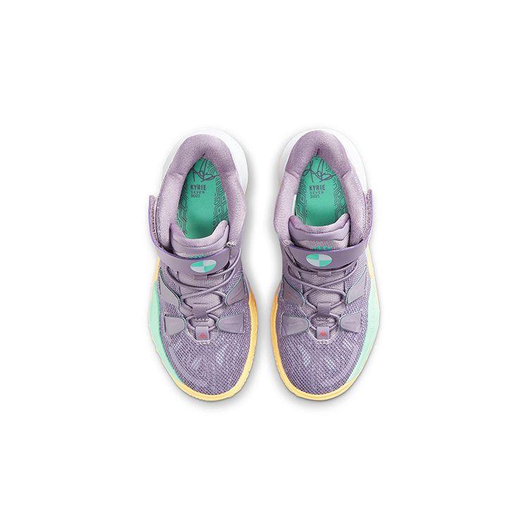 Nike Kyrie 7 PS Daybreak Kids Sneakers Purple Citron-Pulse Siren-Red CT4087-500