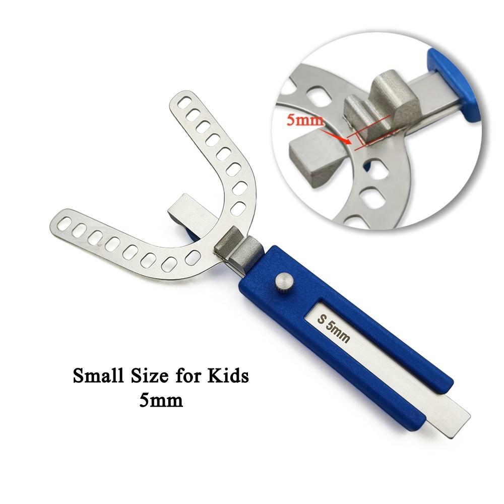 Dental Oral Centric Tray Set Impression Trays ProGauge for Bite Recording 2mm/3mm/5mmDenture Repair Occlusal Record Articulator