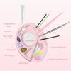 Portable Silicone Cosmetic Palette with Smooth Surfaces for Quick Cleanup and Travel Friendly Makeup Adjustments