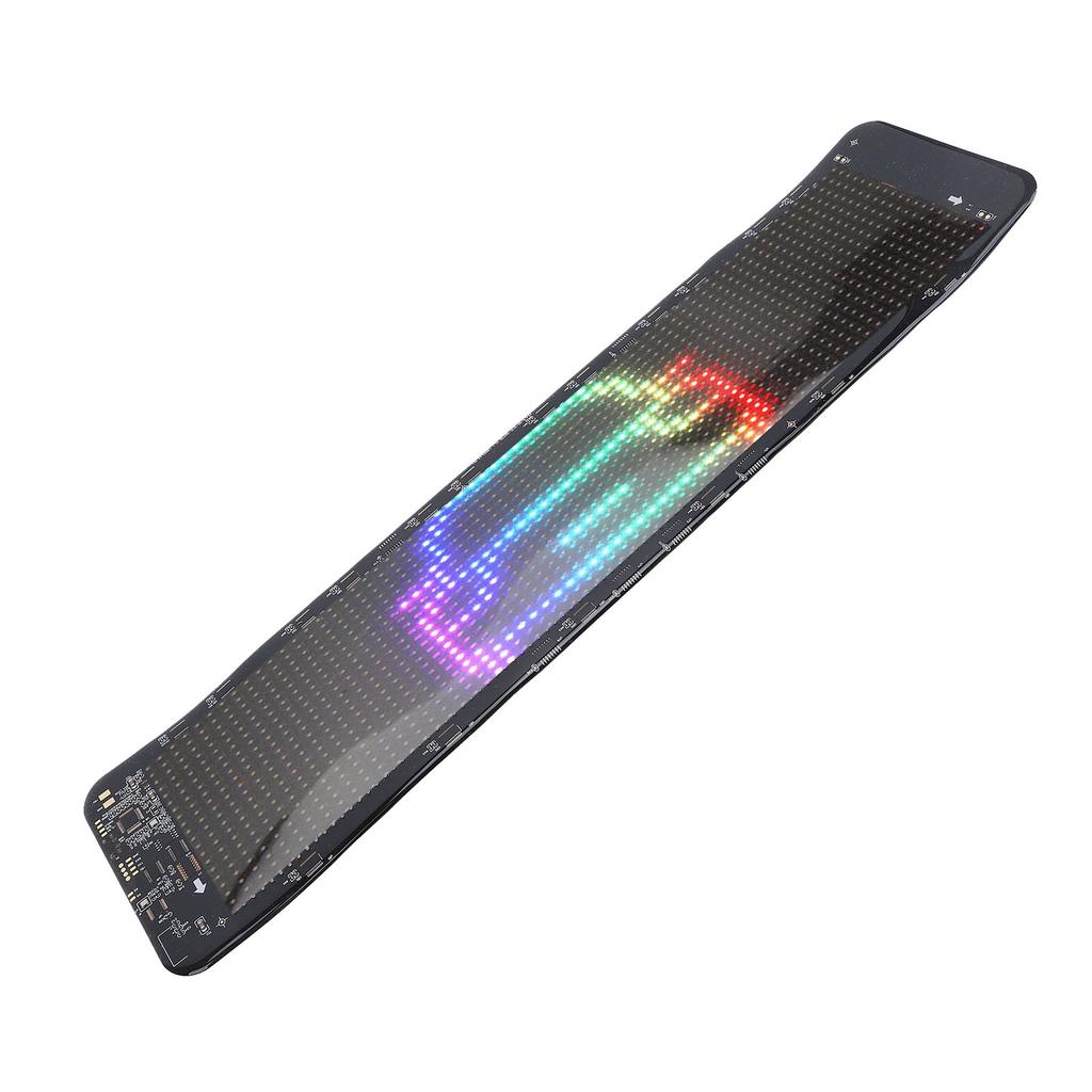 LED-bilskylt Bluetooth-styrning Anpassad text Mönster Animation USB 5V Flexibel Programmerbar LED-rullande skylt för husbil