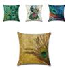 Premium Quality Peacock Feathers Sofa Bed Car Pillow Case For Timeless Home Elegance