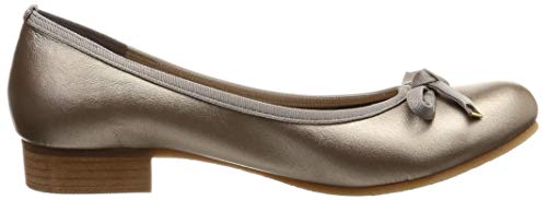 Mare Mare Daily Market Women's Ribbon Flats, Classic Color, Gunmetal, 22cm, 2E