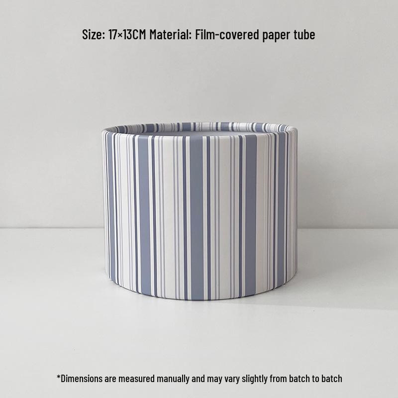 Xin Sheng French Striped Bucket for DIY Korean-Style Fresh Flower Arrangements