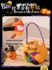 Halloween Pumpkin Trick-or-Treat Flannel Bag for Kids - Festive Outdoor Decoration and Ornament.