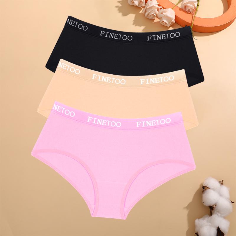 3Pcs Cotton Seamless Underwear Sexy Letter Belt Panties Low Waist Stretchy Briefs Female Breathable Sports Soft Lingerie