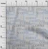 oneOone Georgette Viscose Blue Fabric Text Sewing Craft Projects Fabric Prints By Yard 42 Inch