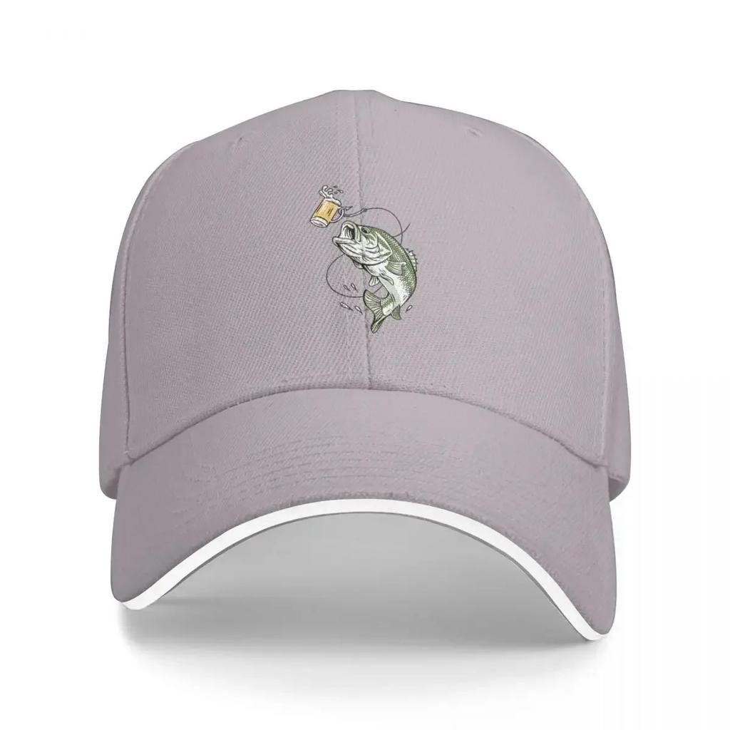 Lager Lure Beer Bait Bass Baseball Cap Custom  Sailor Cap for Men Streetwear For Women 2025 Mens