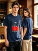 Maglietta Unisex Cotone Oversize Taglia L Nuova Moda Emo Scene y2k T-shirt - Maglietta Domo Kun - Cartone Animato Vintage Anni 2000