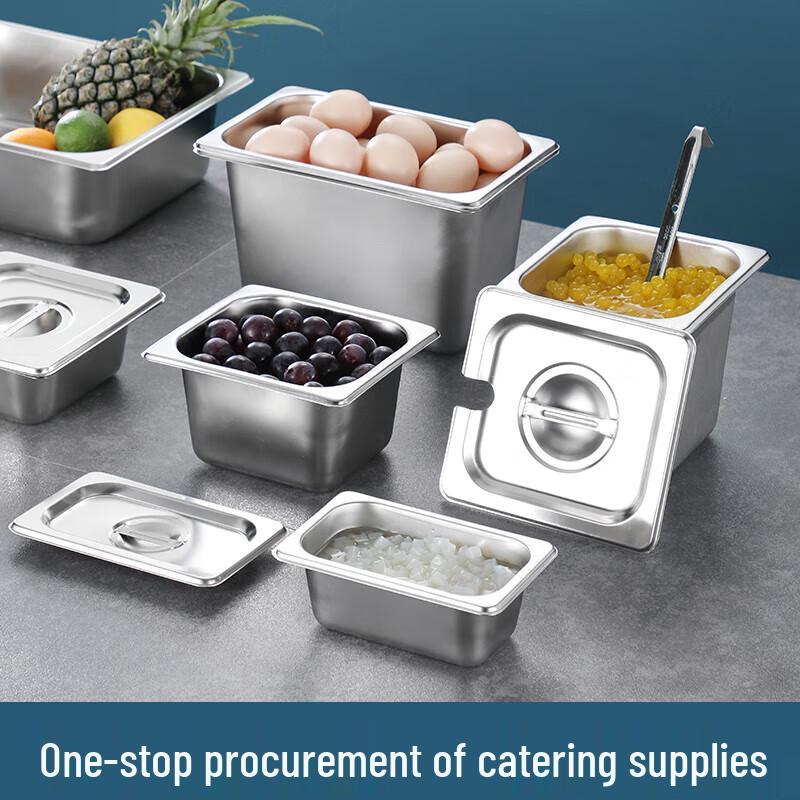 Love Journey Stainless Steel Rectangular Buffet Pan with Lid