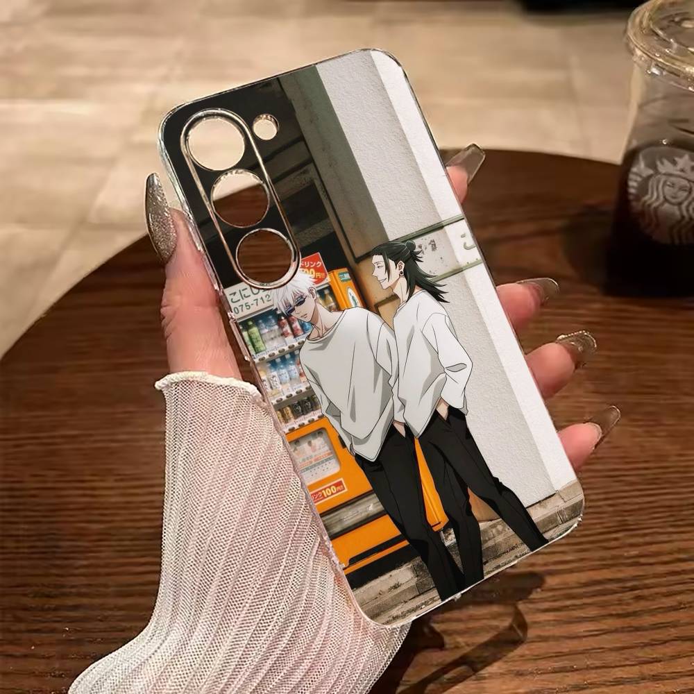 

J-J-ujutsu Kaisen-S-uguru- Geto Clear Soft Silicone Phone Case for Samsung Galaxy A71, A70, A52, A51, A40, A30 Samsung a714g