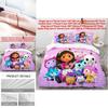 Gabbys Dollhouse 3d Printed Duvet Cover Set For Kids Bedroom Decor