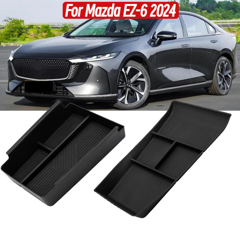 Car Storage Box For Mazda EZ-6 2024 Armrest Storage Box Center Console Lower Tray Stowing Tidying Accessories