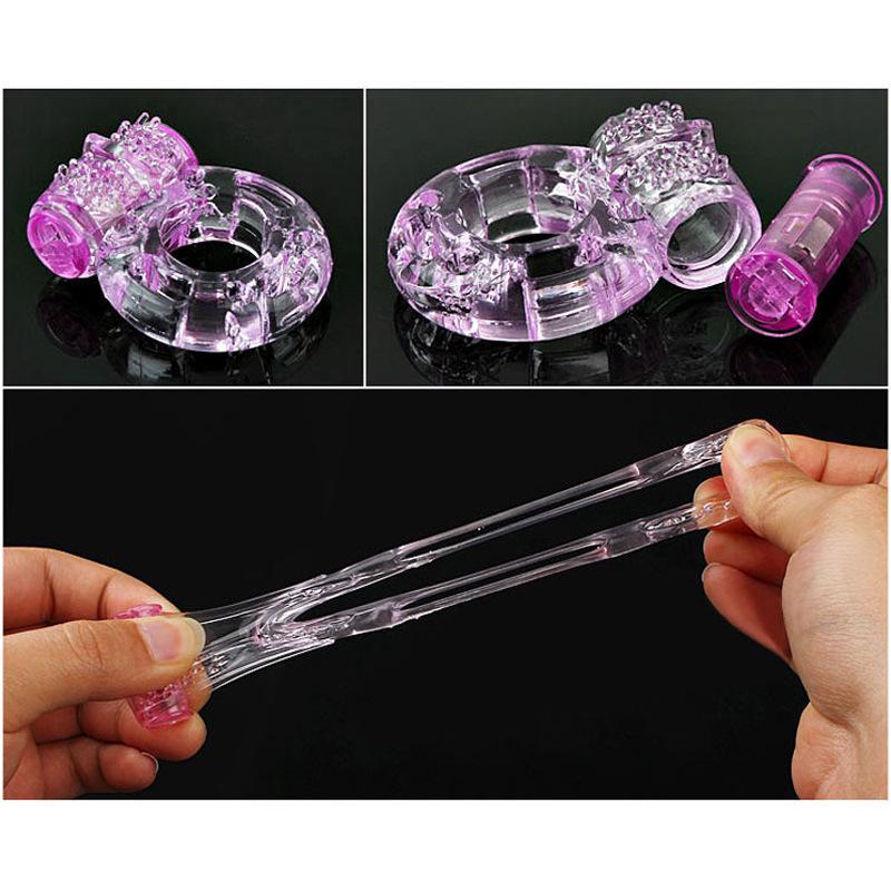 Crystal JJ Vibrating Cock Ring: Adult Men's Toy for Couples, One Piece
